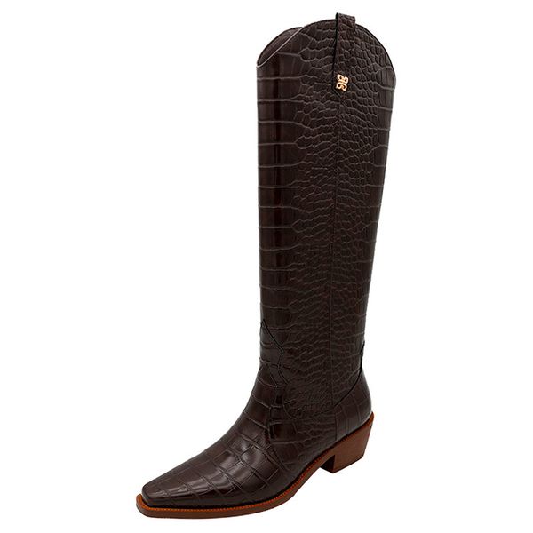 2021 new autumn winter knee high boots classic design side zipper square toe shoes women wedding shoes woman heels, Black
2021 new autumn winter knee high boots classic design side zipper square toe shoes women wedding shoes woman heels, Black