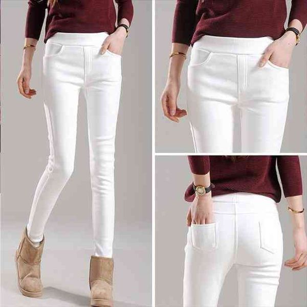 women pants winter white pants stretch womens pencil high waist female skinny pantalones de mujer, Black;white
women pants winter white pants stretch womens pencil high waist female skinny pantalones de mujer, Black;white