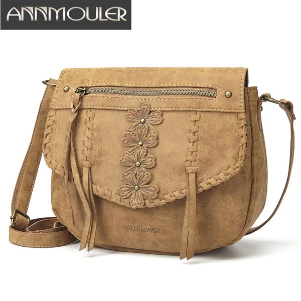 annmouler designer women handbag purse pu leather shoulder bag flower crossbody bag small ladies messenger brown lace totes
annmouler designer women handbag purse pu leather shoulder bag flower crossbody bag small ladies messenger brown lace totes
