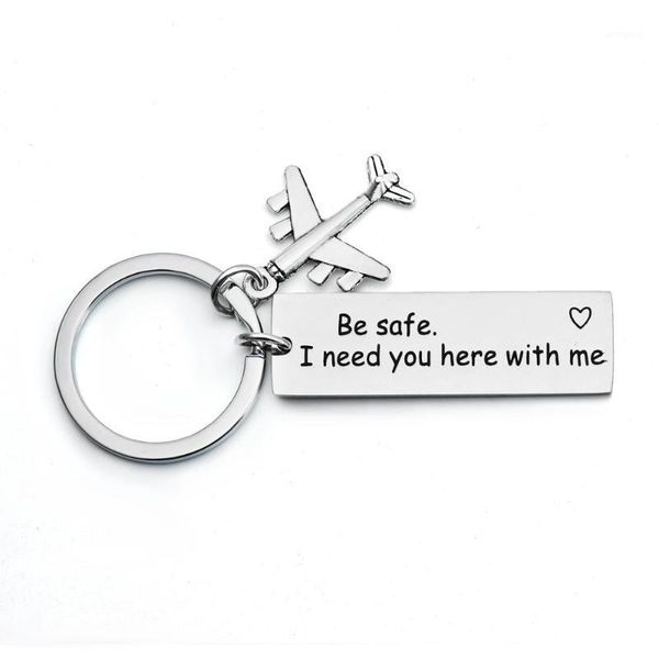 keychains family lover dad mother friends stainless steel keyring be safe i need you here with me airplane heart keychain christmas gifts1, Silver
keychains family lover dad mother friends stainless steel keyring be safe i need you here with me airplane heart keychain christmas gifts1, Silver