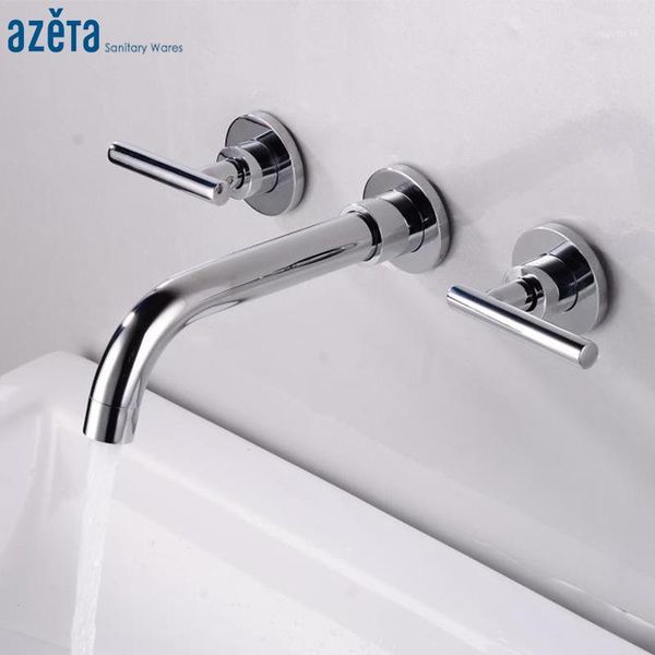 azeta modern chrome bathroom sink faucet brass wall mounted wash basin mixer tap 3 hole double handles basin faucet at56661
azeta modern chrome bathroom sink faucet brass wall mounted wash basin mixer tap 3 hole double handles basin faucet at56661