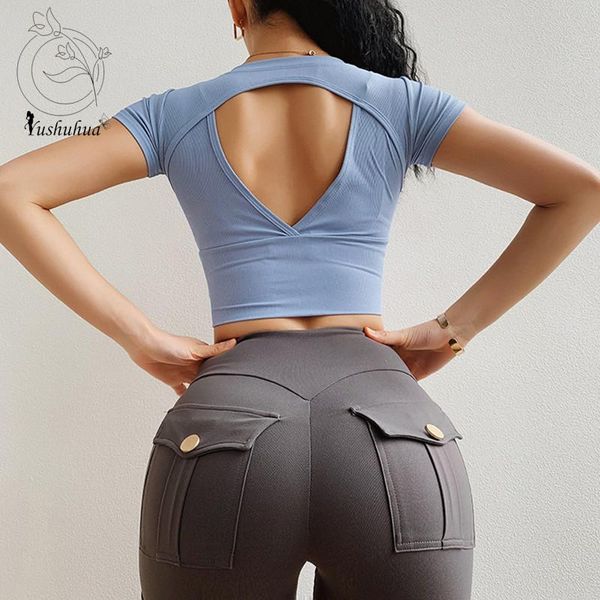 beauty back yoga crop soft skin-friendly sports short sleeve quick-drying shirt women's gym fitness kg-287, White;red
beauty back yoga crop soft skin-friendly sports short sleeve quick-drying shirt women's gym fitness kg-287, White;red