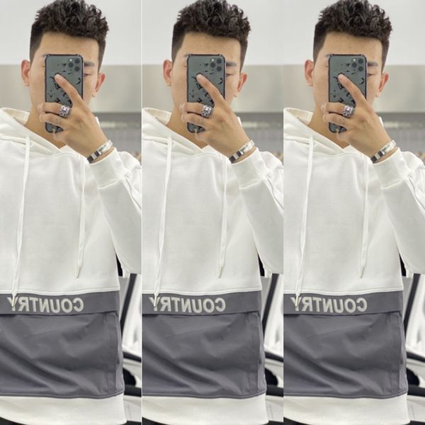 2020 autumn men's new hooded sweater pullover sweatersweatersimple splicing fashion trend versatile pullover casual for men cjqqe cj, Black
2020 autumn men's new hooded sweater pullover sweatersweatersimple splicing fashion trend versatile pullover casual for men cjqqe cj, Black
