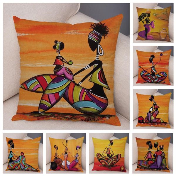african woman soft plush cushion cover for sofa home decor orange abstract painting pillow case africa life collection pillowcae
african woman soft plush cushion cover for sofa home decor orange abstract painting pillow case africa life collection pillowcae