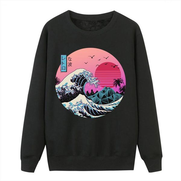 the great retro wave sweatshirts women crewneck hoodies japan anime vaporwave pullover women winter harajuku fleece streetwear, Black
the great retro wave sweatshirts women crewneck hoodies japan anime vaporwave pullover women winter harajuku fleece streetwear, Black