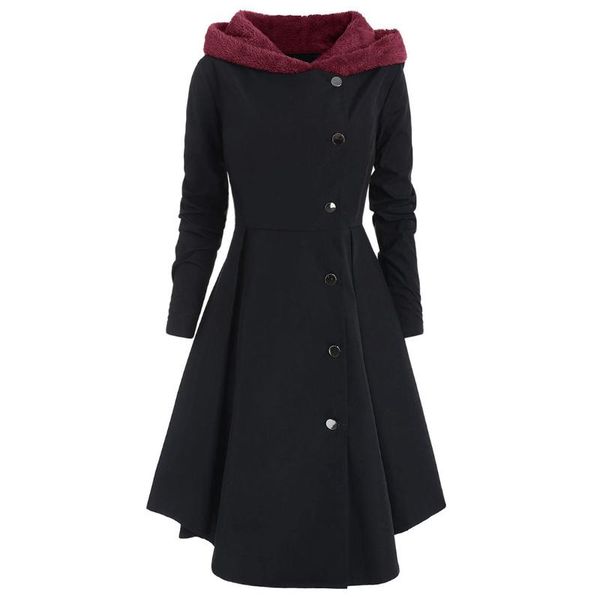 warm high waist hooded slim vintage thicken long button daily women coat soft casual solid shopping, Tan;black
warm high waist hooded slim vintage thicken long button daily women coat soft casual solid shopping, Tan;black
