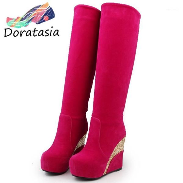 brand new chic big size 43 platform wedges high heels cosy for walking keep warm knee high boot winter shoes boots women1, Black
brand new chic big size 43 platform wedges high heels cosy for walking keep warm knee high boot winter shoes boots women1, Black
