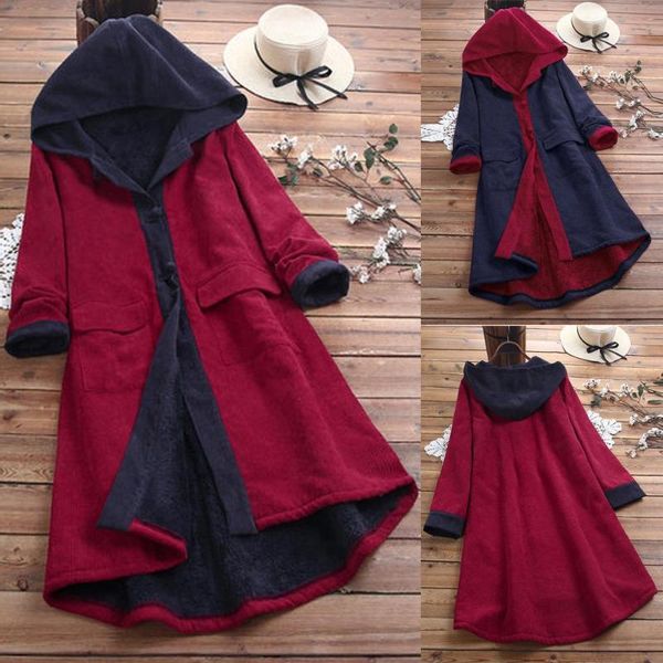 women's trench coats casual patch pocket hooded corduroy long coat winter warm patchwork wool, Tan;black
women's trench coats casual patch pocket hooded corduroy long coat winter warm patchwork wool, Tan;black