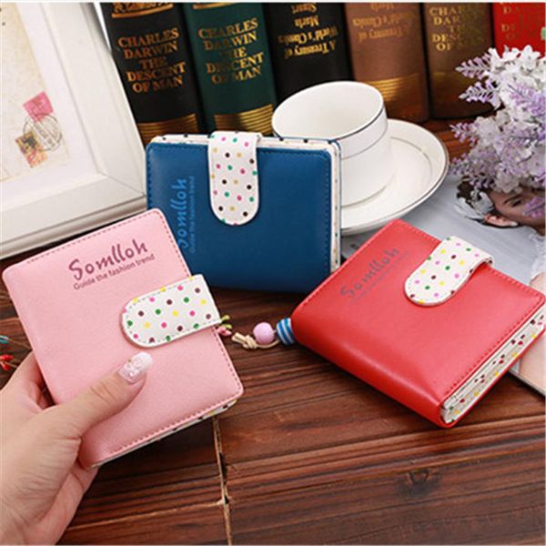 new fashion candy colors women wallets short polka dots leather zipper small wallet purse cards holder womens wallets and purses, Red;black
new fashion candy colors women wallets short polka dots leather zipper small wallet purse cards holder womens wallets and purses, Red;black