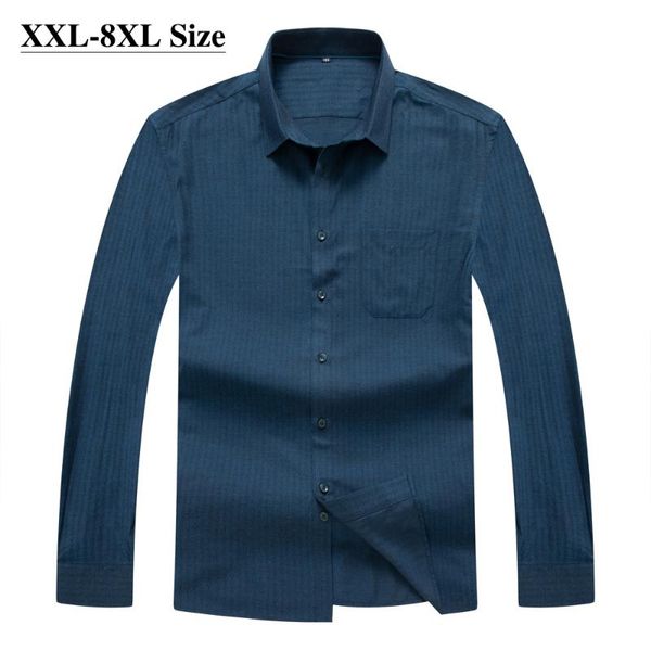 plus size 5xl 6xl 7xl 8xl fat mens loose casual brushed long sleeve shirt autumn classic striped blue business shirt male brand, White;black
plus size 5xl 6xl 7xl 8xl fat mens loose casual brushed long sleeve shirt autumn classic striped blue business shirt male brand, White;black
