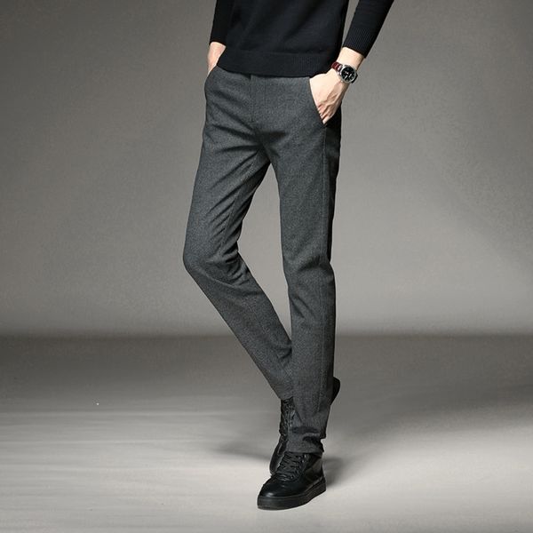 new style korean fashion men's trousers thickened slim thick men's elastic straight autumn pants casual pantstrousers casual pants, Blue
new style korean fashion men's trousers thickened slim thick men's elastic straight autumn pants casual pantstrousers casual pants, Blue