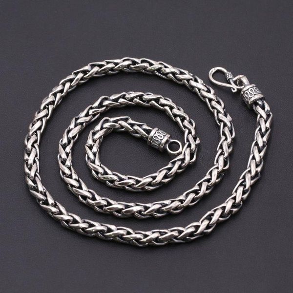 100% 925 sterling silver color men necklace vintage punk style thai silver colortwist domineering male necklace fashion jewelry
100% 925 sterling silver color men necklace vintage punk style thai silver colortwist domineering male necklace fashion jewelry