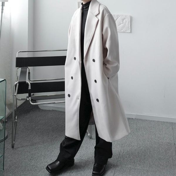 autumn winter men's double breasted loose casual woolen long coat trenchcoat outerwear male streetwear vintage jacket overcoat, Black
autumn winter men's double breasted loose casual woolen long coat trenchcoat outerwear male streetwear vintage jacket overcoat, Black