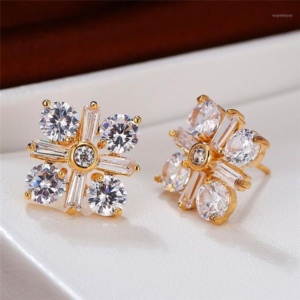 Female White Crystal Stone Earrings Korean Cross Rose Gold Silver Earrings For Women Trendy Round Zirconia Wedding1, Golden;silver
Female White Crystal Stone Earrings Korean Cross Rose Gold Silver Earrings For Women Trendy Round Zirconia Wedding1, Golden;silver