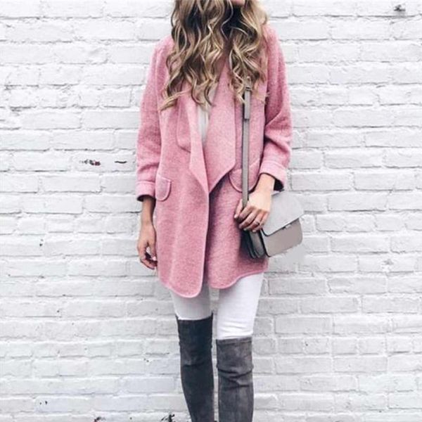 manteau femme autumn winter women fashion long sleeve cardigan loose blouse woolen pink gray solid casual cardigans coat, Black
manteau femme autumn winter women fashion long sleeve cardigan loose blouse woolen pink gray solid casual cardigans coat, Black