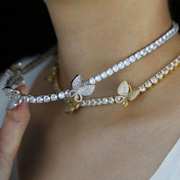 new arrived butterfly iced out bling hip hop women jewelry 5a cubic zirconia cz tennis chain ice choker necklace, Silver
new arrived butterfly iced out bling hip hop women jewelry 5a cubic zirconia cz tennis chain ice choker necklace, Silver