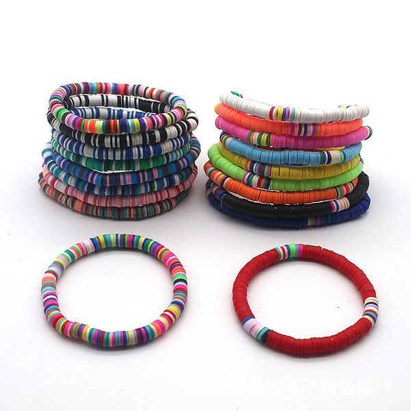 beach personality color 6mm polymer clay bracelet bohemian style round elastic string bracelet(the logistics price pls contact us), Black
beach personality color 6mm polymer clay bracelet bohemian style round elastic string bracelet(the logistics price pls contact us), Black