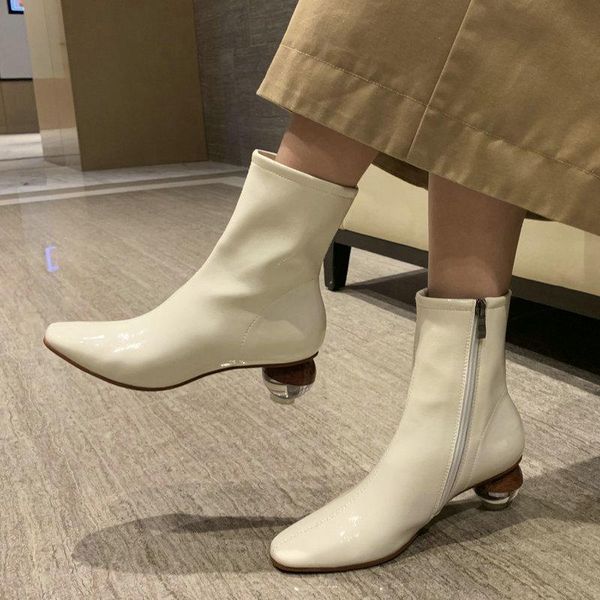 fashion strange style square heel women ankle boots zipper shoes autumn winter ladies shoes black brown white apricot
fashion strange style square heel women ankle boots zipper shoes autumn winter ladies shoes black brown white apricot