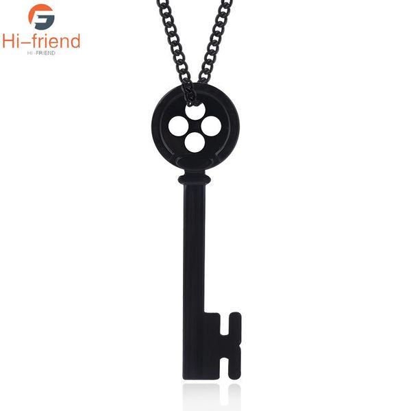 pendant necklaces movie coraline necklace button key skull pendants black enamel accessories men jewelry gift for fans, Silver
pendant necklaces movie coraline necklace button key skull pendants black enamel accessories men jewelry gift for fans, Silver