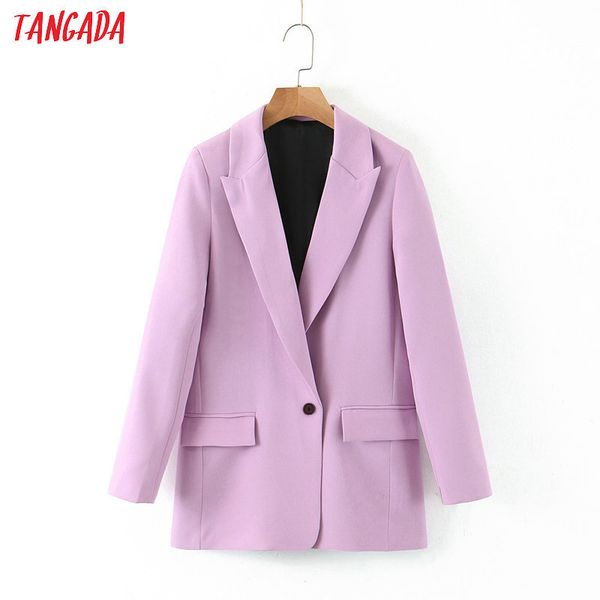tangada women spring light purple blazer female long sleeve elegant jacket ladies high street blazer suits sl218 201114, White;black
tangada women spring light purple blazer female long sleeve elegant jacket ladies high street blazer suits sl218 201114, White;black