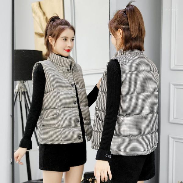 lattice down cotton vest woman short fund 2019 thickening increase cotton vest keep warm waistcoat loose coat1, Black;white
lattice down cotton vest woman short fund 2019 thickening increase cotton vest keep warm waistcoat loose coat1, Black;white
