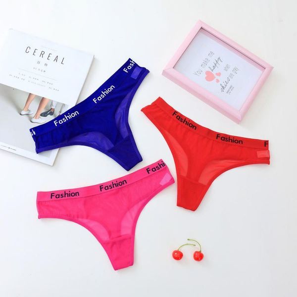 fashion letter printed women panties thong g string underwear low waist mesh transparent briefs seamless panty, Black;pink
fashion letter printed women panties thong g string underwear low waist mesh transparent briefs seamless panty, Black;pink