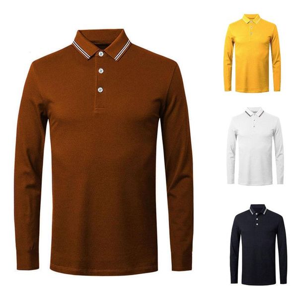 men's polos men autumn solid color turn down collar base t-shirt button long sleeve shirt clothing, White;black
men's polos men autumn solid color turn down collar base t-shirt button long sleeve shirt clothing, White;black