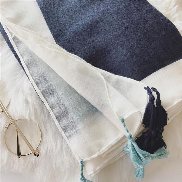 new gradient solid color cotton tassel scarves fashion woman seaside holiday sunscreen beach lady shawl female pashmina bbykpb alice_bag, Black
new gradient solid color cotton tassel scarves fashion woman seaside holiday sunscreen beach lady shawl female pashmina bbykpb alice_bag, Black