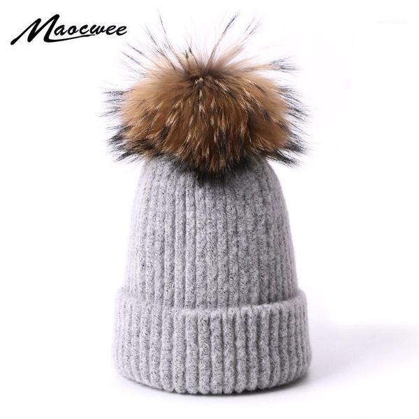100% real raccoon fur pompom beanie hat for women winter outdoor knitted wool warm thick ski caps fashion solid color bonnet hat1
100% real raccoon fur pompom beanie hat for women winter outdoor knitted wool warm thick ski caps fashion solid color bonnet hat1