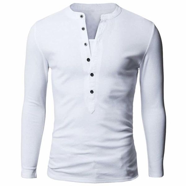 unique t shirt men brand single breasted v neck long sleeve henley shirt european fashion dark gray tee shirt men t-shirt xxl 201203, White;black
unique t shirt men brand single breasted v neck long sleeve henley shirt european fashion dark gray tee shirt men t-shirt xxl 201203, White;black