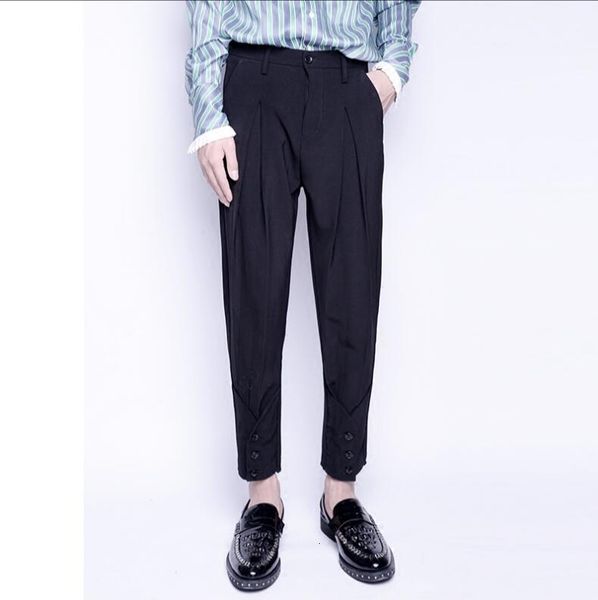2021 new slim-toed pants harem nine minutes stylist jeans pure color male's korean version of trend 67rl, Black
2021 new slim-toed pants harem nine minutes stylist jeans pure color male's korean version of trend 67rl, Black