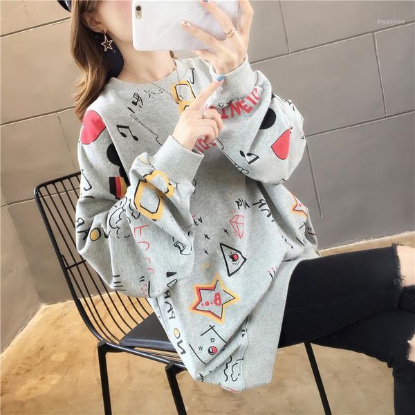 women's hoodies & sweatshirts cotton sweater women's round neck 2021 autumn thin cartoon large size dress fat mm, Black
women's hoodies & sweatshirts cotton sweater women's round neck 2021 autumn thin cartoon large size dress fat mm, Black