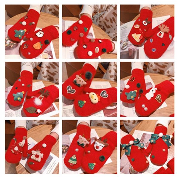 five fingers gloves 2021 winter women' red color fur elk snowman double warm full finger mittens christmas gifts wholesale, Blue;gray
five fingers gloves 2021 winter women' red color fur elk snowman double warm full finger mittens christmas gifts wholesale, Blue;gray