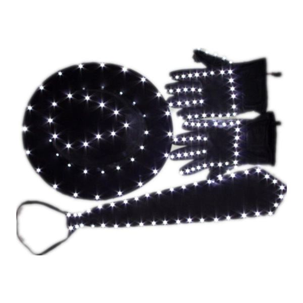 led costume clothes led luminous jazz hat with light tie gloves suit for michael jacket cosplay costume
led costume clothes led luminous jazz hat with light tie gloves suit for michael jacket cosplay costume