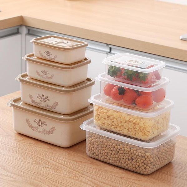 4pcs refrigerator storage box kitchen plastic containers grain fruit vegetable storage jar round square fresh-keeping box1
4pcs refrigerator storage box kitchen plastic containers grain fruit vegetable storage jar round square fresh-keeping box1