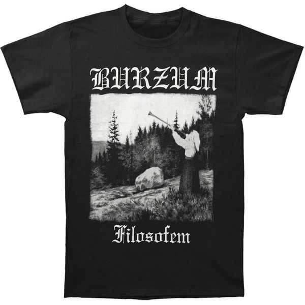 burzum men's filosofem t-shirt black sport hooded sweatshirt hoodie