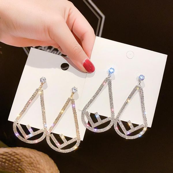 stud pin earrings 2021 trendy korean temperament net red women's long-style earring letter large, Golden;silver
stud pin earrings 2021 trendy korean temperament net red women's long-style earring letter large, Golden;silver