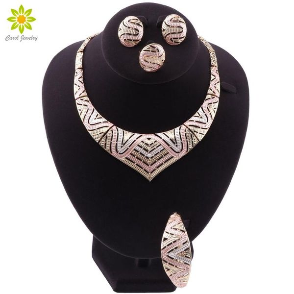 new arrival jewelry sets nigerian beads bridal wedding african costume dubai gold color neckace earrings set for women, Silver
new arrival jewelry sets nigerian beads bridal wedding african costume dubai gold color neckace earrings set for women, Silver
