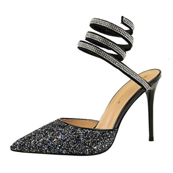 2021 new summer woman bling sequins cloth 10cm high heels crystal ladies wrapped braces pointed to stiletto party shoes abqi, Black
2021 new summer woman bling sequins cloth 10cm high heels crystal ladies wrapped braces pointed to stiletto party shoes abqi, Black