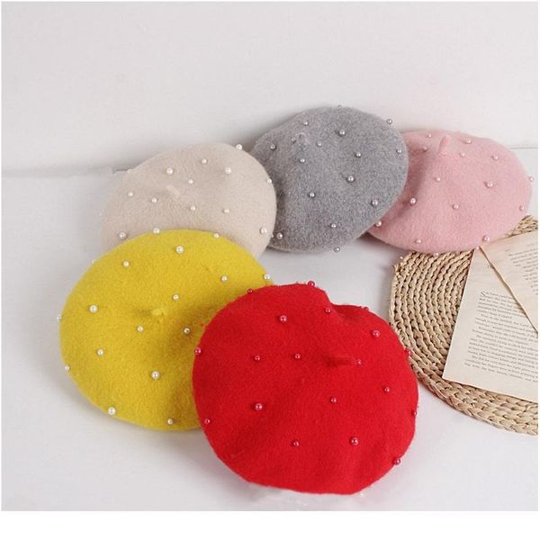 2020 new girls knitting hats autumn and winter pearl children's beret baby girl painter hat winter accessories jllwvm, Yellow
2020 new girls knitting hats autumn and winter pearl children's beret baby girl painter hat winter accessories jllwvm, Yellow