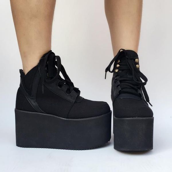 boots princess sweet punk shoes handmade short muffins thick sole customized sports climbing legs women an5215, Black
boots princess sweet punk shoes handmade short muffins thick sole customized sports climbing legs women an5215, Black