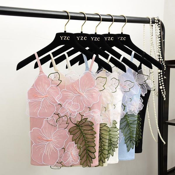 summer womens camis knitting camis patched embroideried floral mesh tank for female drop shipping good quality, White
summer womens camis knitting camis patched embroideried floral mesh tank for female drop shipping good quality, White