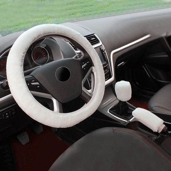 3pcs/set winter faux wool car steering wheel cover for women car seat cover fuzzy interior accessories styling
3pcs/set winter faux wool car steering wheel cover for women car seat cover fuzzy interior accessories styling