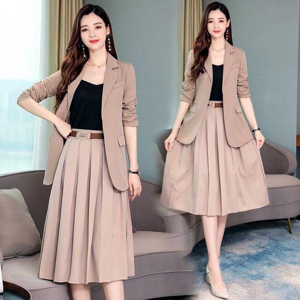 female mode two clothes with luxury skirts piece of pieces assembly and skirt sets woman suit khc2, White
female mode two clothes with luxury skirts piece of pieces assembly and skirt sets woman suit khc2, White