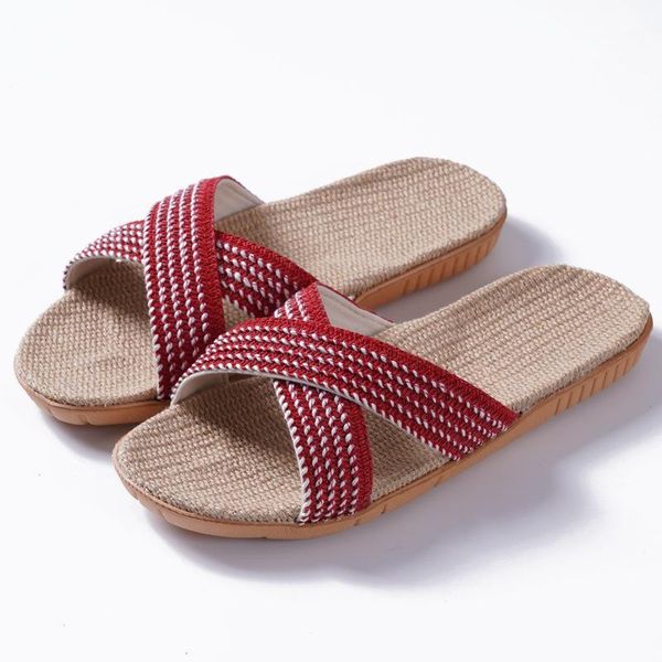 slippers suihyung multicolor summer women flax cross-belt indoor shoes soft flat slides lovers linen sandals flip flops1, Black
slippers suihyung multicolor summer women flax cross-belt indoor shoes soft flat slides lovers linen sandals flip flops1, Black