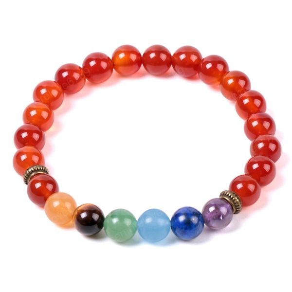 7 chakra red onyx bracelets natural crystal stones yoga reiki balance bronze bracelet elastic simple jewelry women men, Black
7 chakra red onyx bracelets natural crystal stones yoga reiki balance bronze bracelet elastic simple jewelry women men, Black