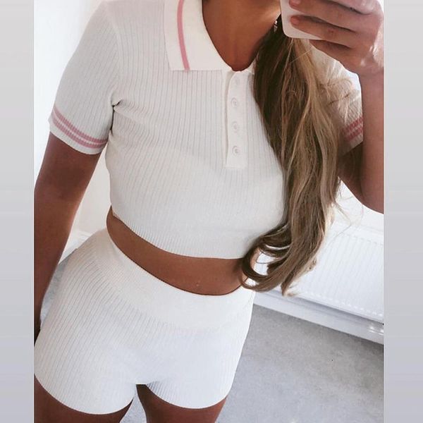 knitted ribbed crop women 2 piece sets slim short sleeve t shirt shorts female set 2020 summer streetwear ladies suit, Gray
knitted ribbed crop women 2 piece sets slim short sleeve t shirt shorts female set 2020 summer streetwear ladies suit, Gray