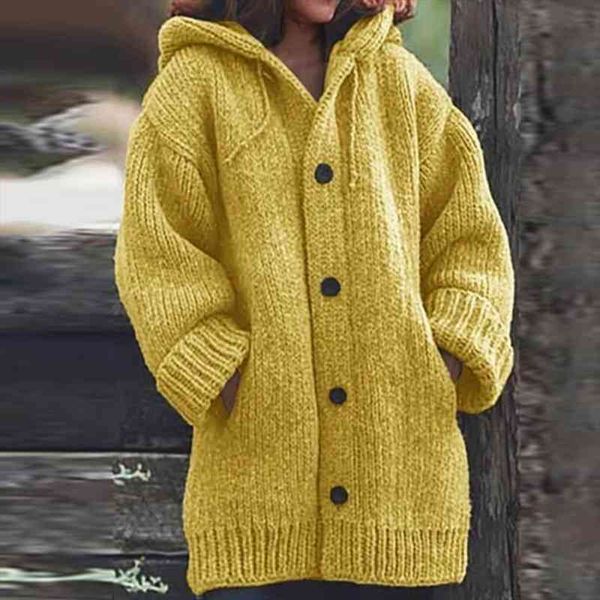 woman jacket thick sweater coat warm knit outerwear autumn winter long hooded cardigan jacket women winter clothes women, White;black
woman jacket thick sweater coat warm knit outerwear autumn winter long hooded cardigan jacket women winter clothes women, White;black