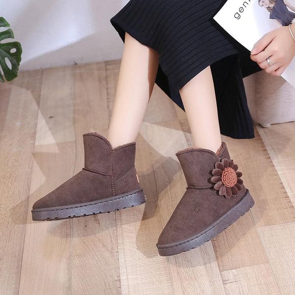 ladies ankle boots waterproof winter snow boots for women non-slip warm plush flower girls female footwear 2020 slip on flats, Black
ladies ankle boots waterproof winter snow boots for women non-slip warm plush flower girls female footwear 2020 slip on flats, Black