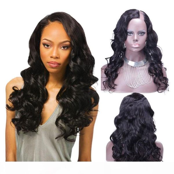 wave side u часть тела парики для чернокожих женщин glueless upart парик pre щипковых virgin бразильский u часть парики человеческих волос, Black;brown 
wave side u часть тела парики для чернокожих женщин glueless upart парик pre щипковых virgin бразильский u часть парики человеческих волос, Black;brown